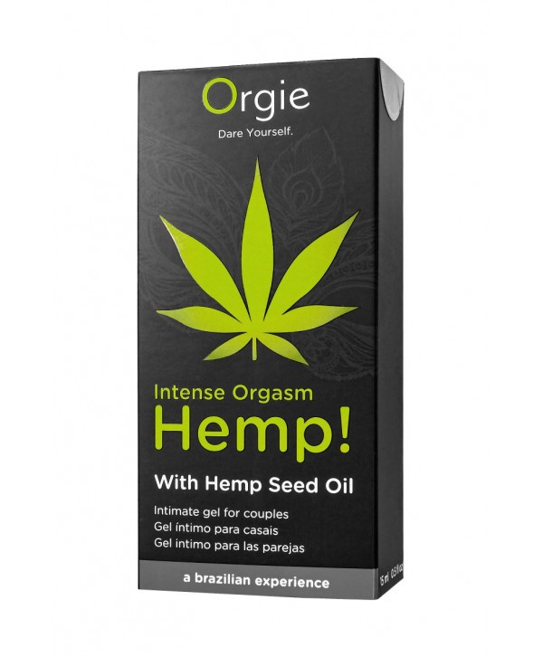Возбуждающий интимный гель для пар ORGIE Hemp Intense Orgasm - 15 мл.