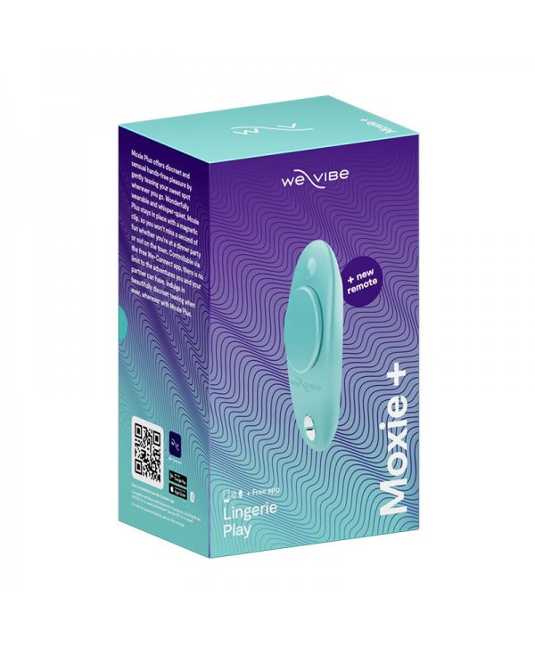 Аквамариновый вибратор в трусики We-Vibe Moxie+