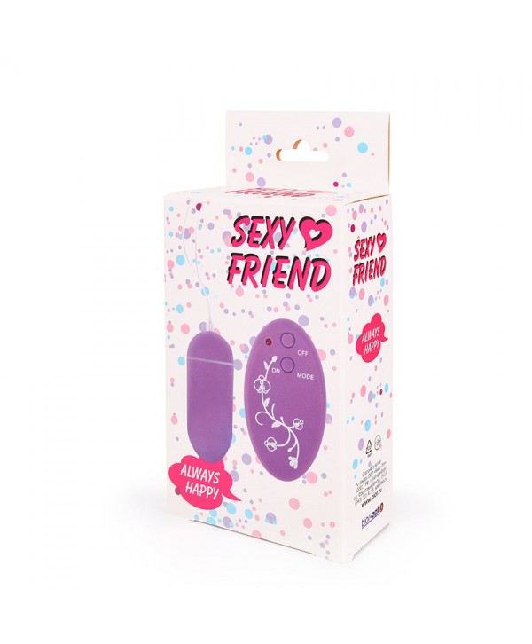 Фиолетовое виброяйцо Sexy Friend с 10 режимами вибрации