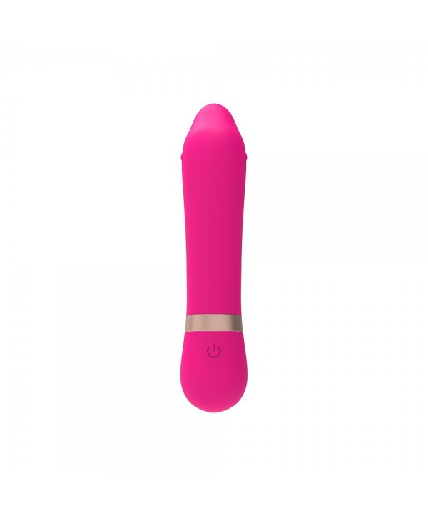 Розовый мини-вибратор для массажа G-точки Cuddly Vibe - 11,9 см.