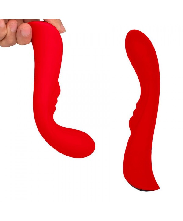 Красный вибромассажер 6  Silicone G-Spot Fun - 19,1 см.