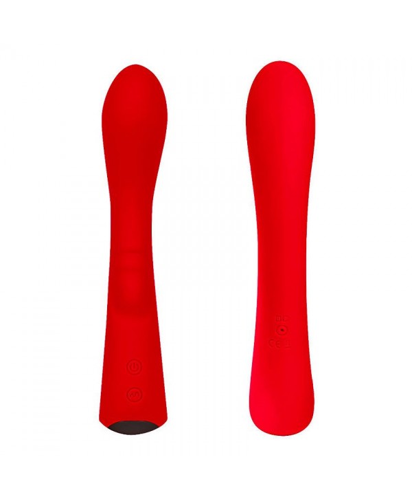 Красный вибромассажер 6  Silicone G-Spot Fun - 19,1 см.