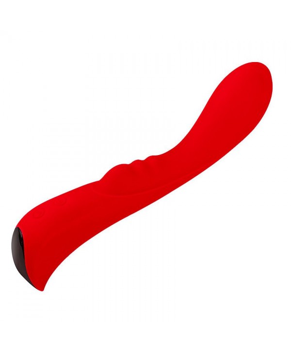 Красный вибромассажер 6  Silicone G-Spot Fun - 19,1 см.