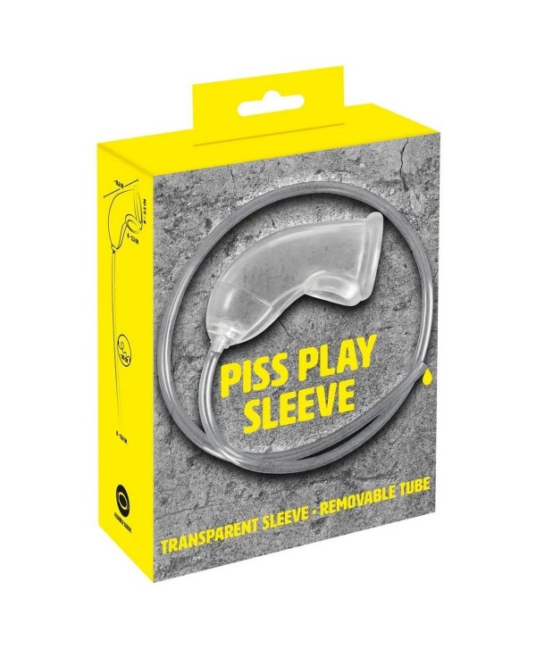 Прозрачная насадка на пенис Piss Play Sleeve для игр с мочеиспусканием