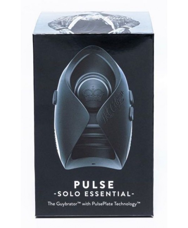 Черный инновационный мужской вибратор PULSE SOLO ESSENTIAL