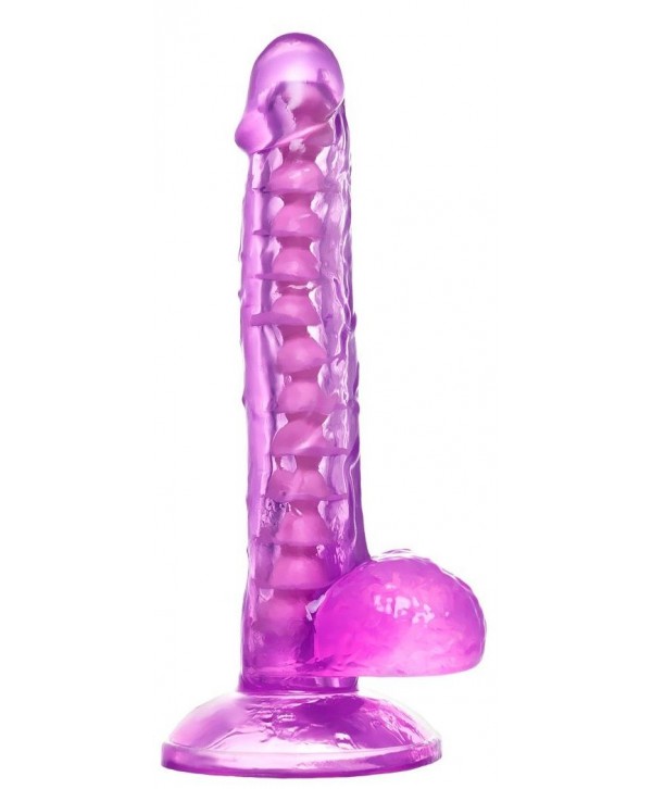 Фиолетовый реалистичный фаллоимитатор Celiam - 20,5 см.