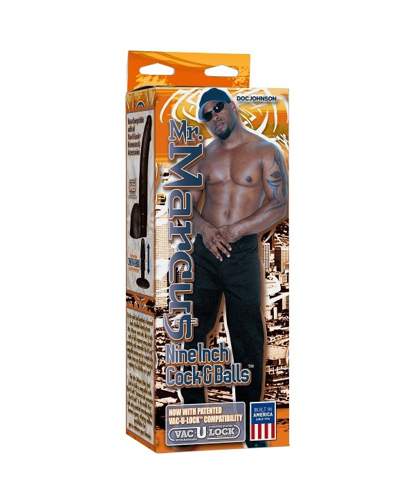 Реалистичный фаллоимитатор Mr. Marcus  9  R5 Cock   Balls - 22,86 см.