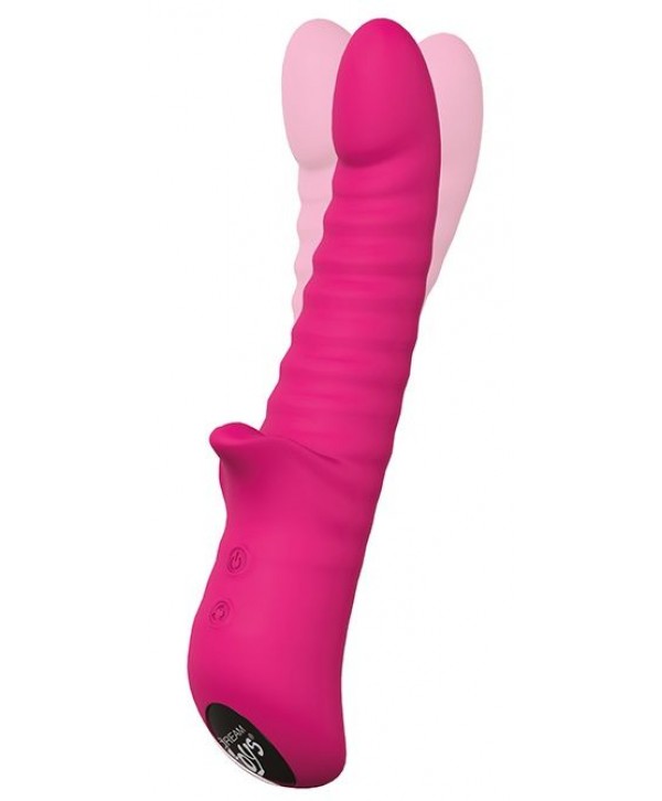 Розовый виброротатор HONEY BEAR - 16 см.
