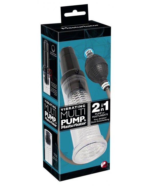 Вакуумная помпа-мастурбатор Vibrating Multi Pump   Masturbator