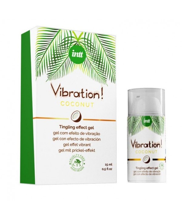 Возбуждающий гель с ароматом кокоса Vibration Coconut - 15 мл.