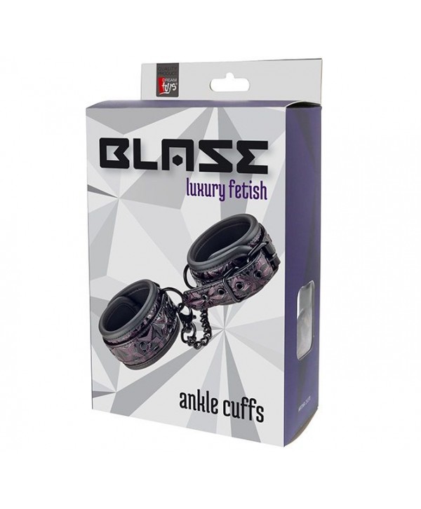 Фиолетово-чёрные оковы на ноги BLAZE ANKLE CUFF PURPLE