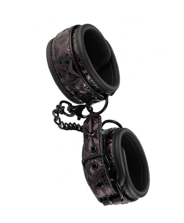Фиолетово-чёрные оковы на ноги BLAZE ANKLE CUFF PURPLE