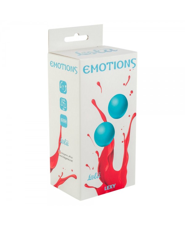 Голубые вагинальные шарики без сцепки Emotions Lexy Large