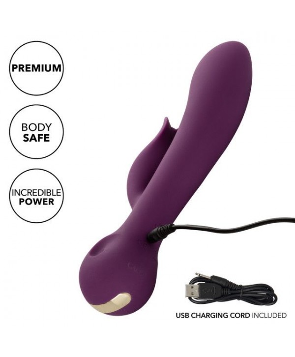Фиолетовый вибратор-кролик Desire - 22,25 см.