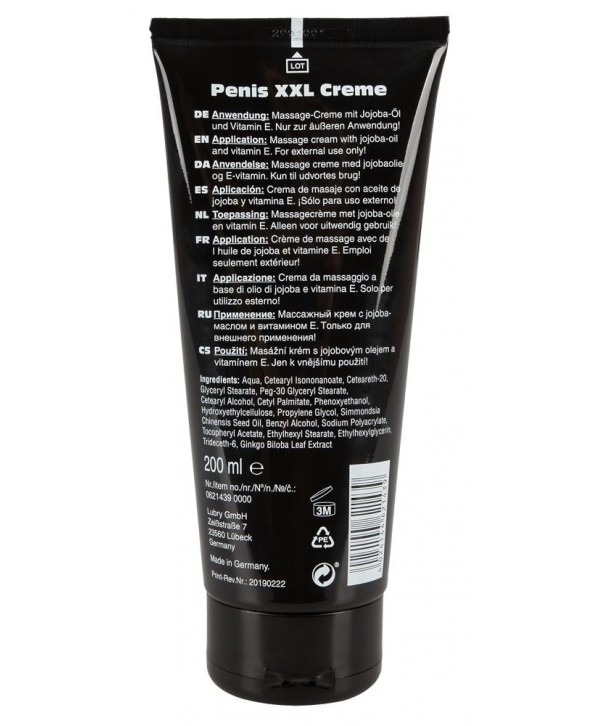 Крем для увеличения пениса Penis XXL Creme - 200 мл.