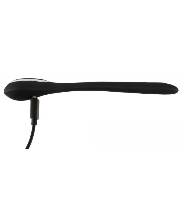 Черный гибкий уретральный стимулятор с вибрацией Vibrating Bendable Dilator - 13,5 см.