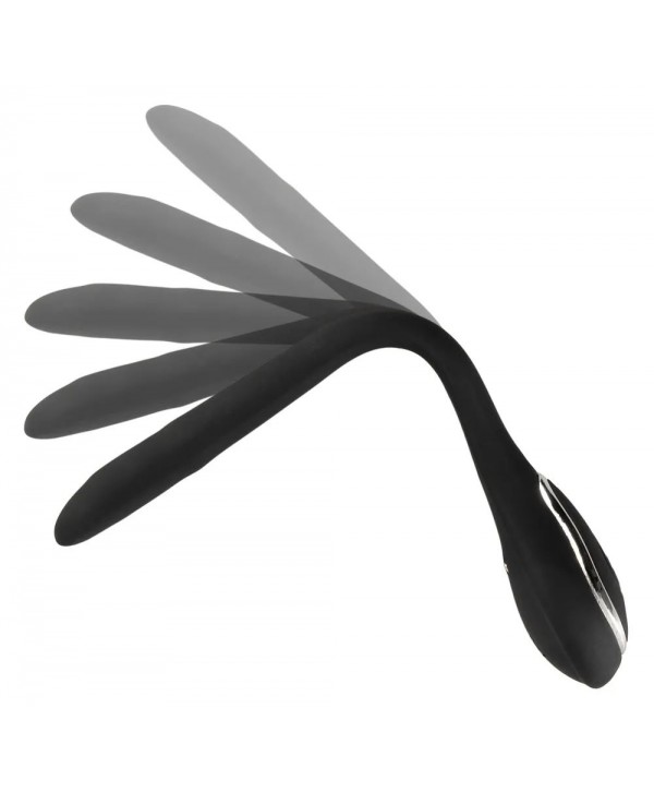 Черный гибкий уретральный стимулятор с вибрацией Vibrating Bendable Dilator - 13,5 см.