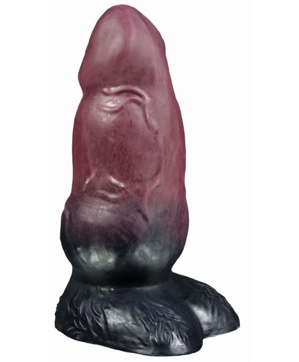 Коричневый фаллоимитатор оборотня  Рэй medium  - 24,5 см.