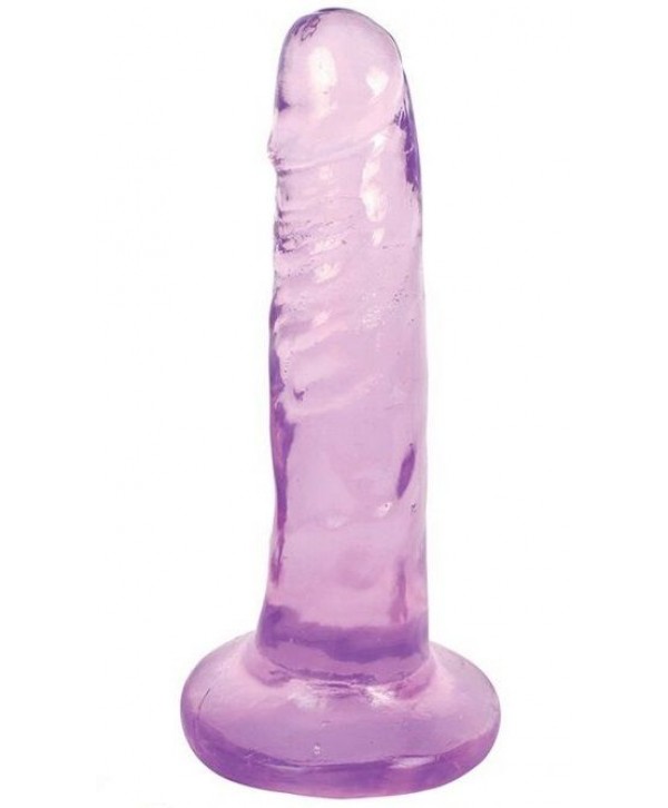 Фиолетовый фаллоимитатор Slim Stick Dildo - 15,2 см.