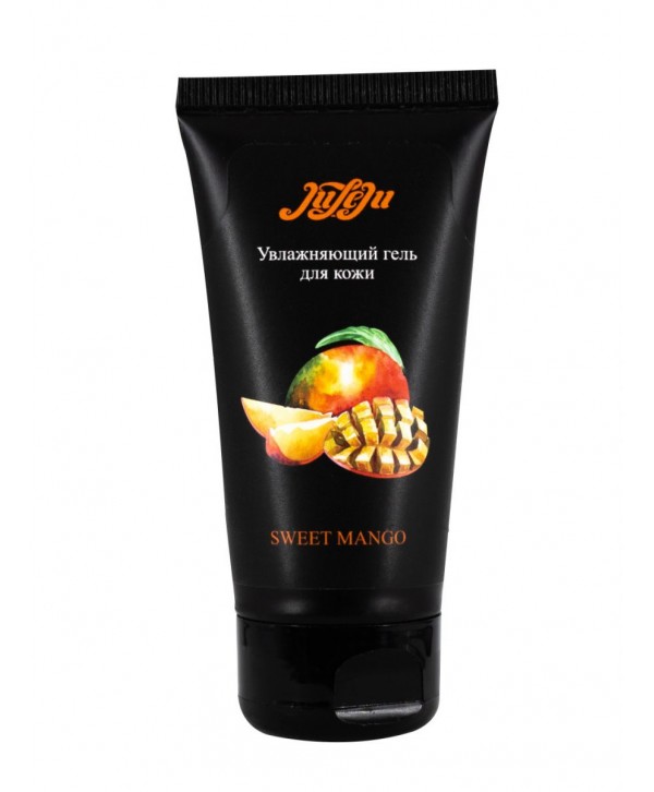 Съедобный гель-лубрикант на водной основе JuLeJu Sweet Mango с ароматом манго - 50 мл.