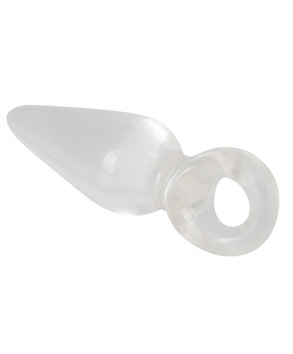Анальная втулка с колечком на пальчик Finger Plug - 9,5 см.