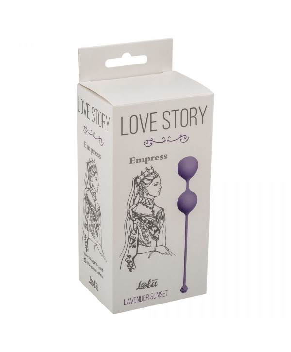 Фиолетовые вагинальные шарики Love Story Empress Lavender Sunset
