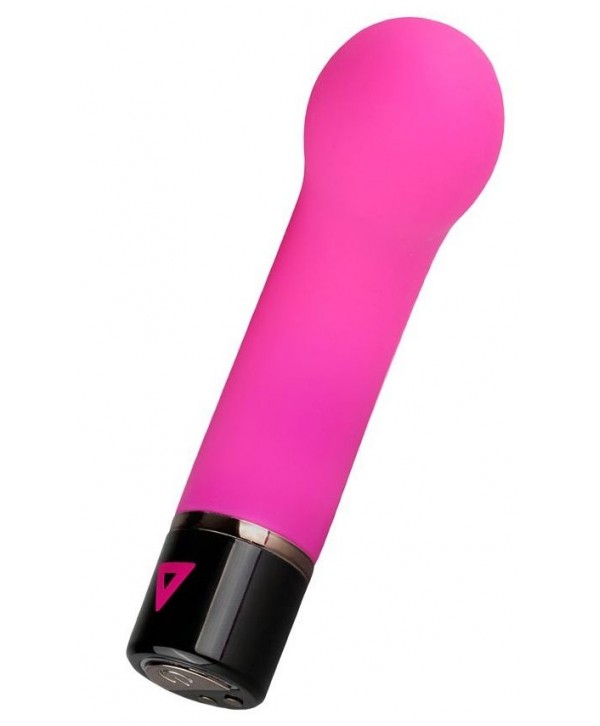Розовый силиконовый мини-вибратор Lil Gspot - 13 см.