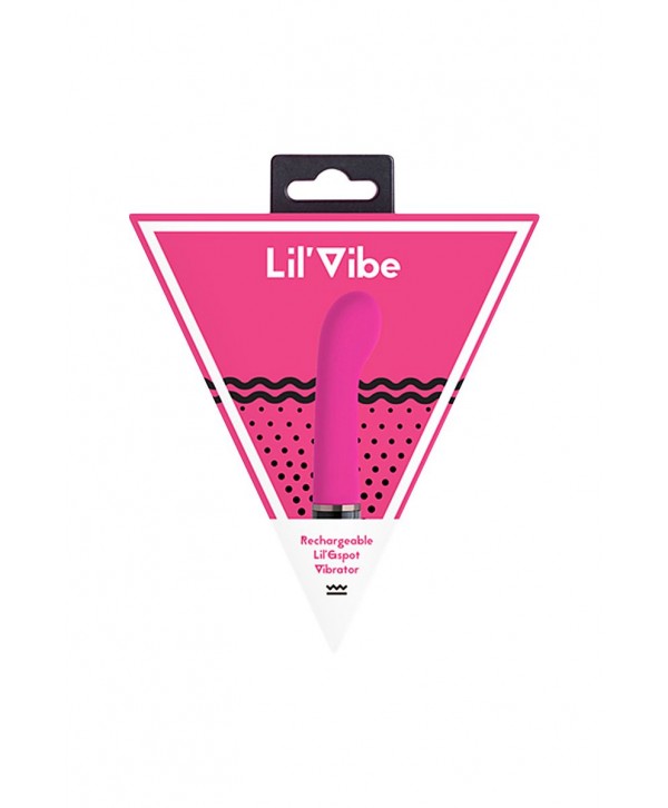 Розовый силиконовый мини-вибратор Lil Gspot - 13 см.