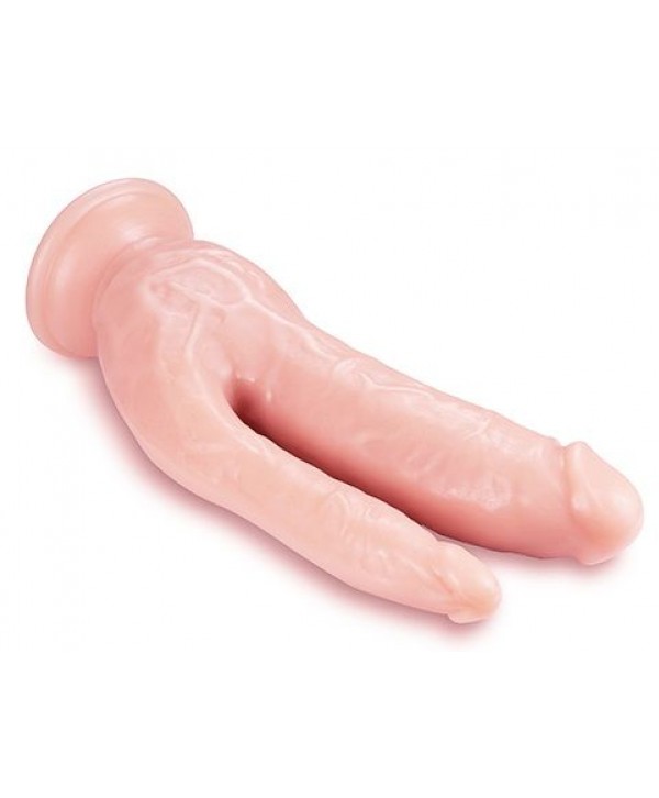 Телесный фаллоимитатор 8 Inch DP Cock - 20,32 см.