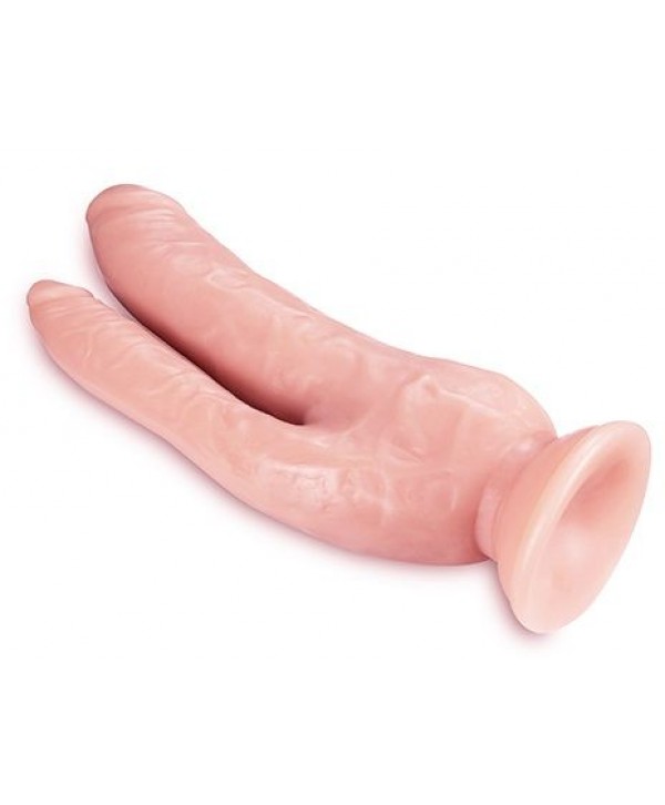 Телесный фаллоимитатор 8 Inch DP Cock - 20,32 см.
