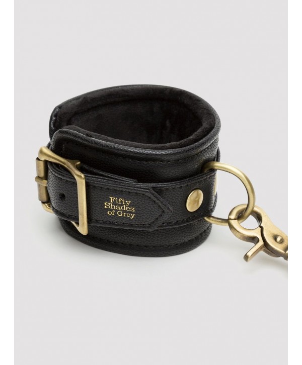 Черные наручники Bound to You Faux Leather Wrist Cuffs