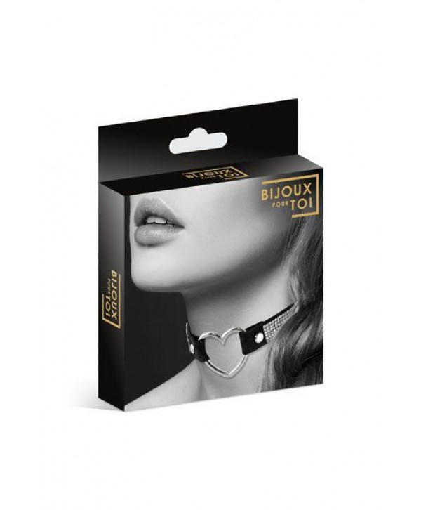 Чокер-сердечко с кристаллами COLLIER STRASS ET COEUR