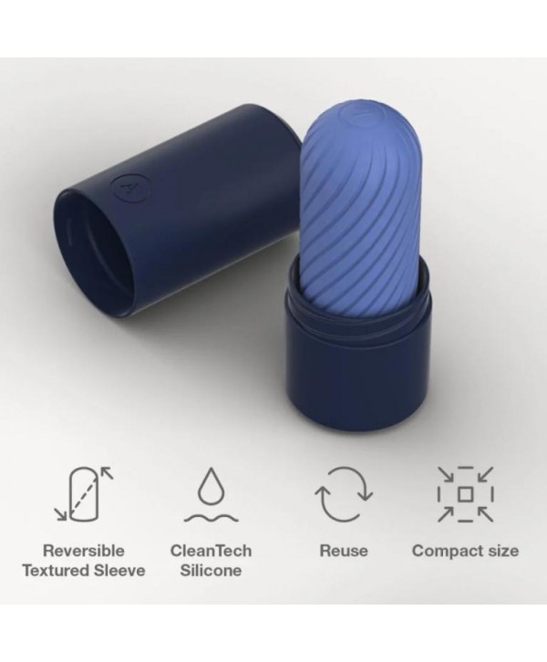 Синий двусторонний мастурбатор Arcwave Ghost Pocket Stroker