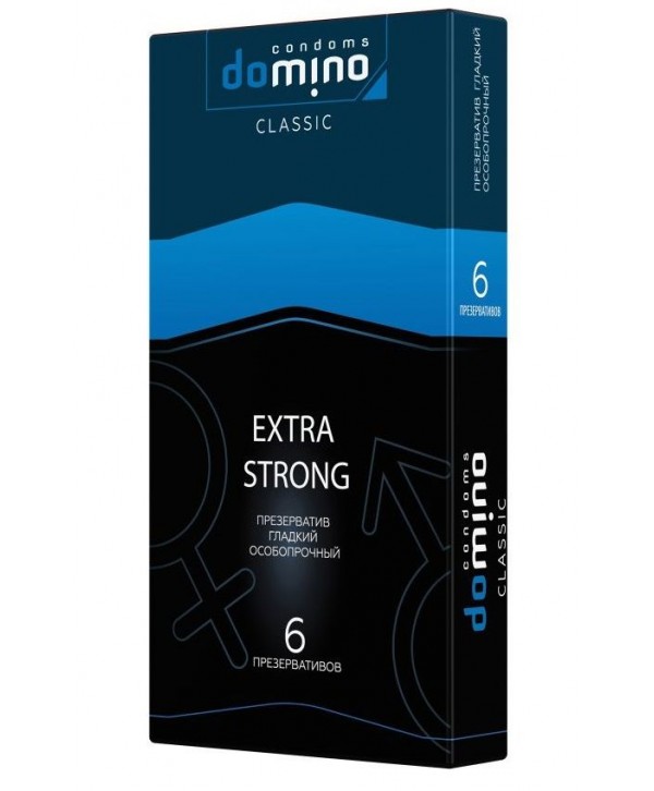Суперпрочные презервативы DOMINO Classic Extra Strong - 6 шт.