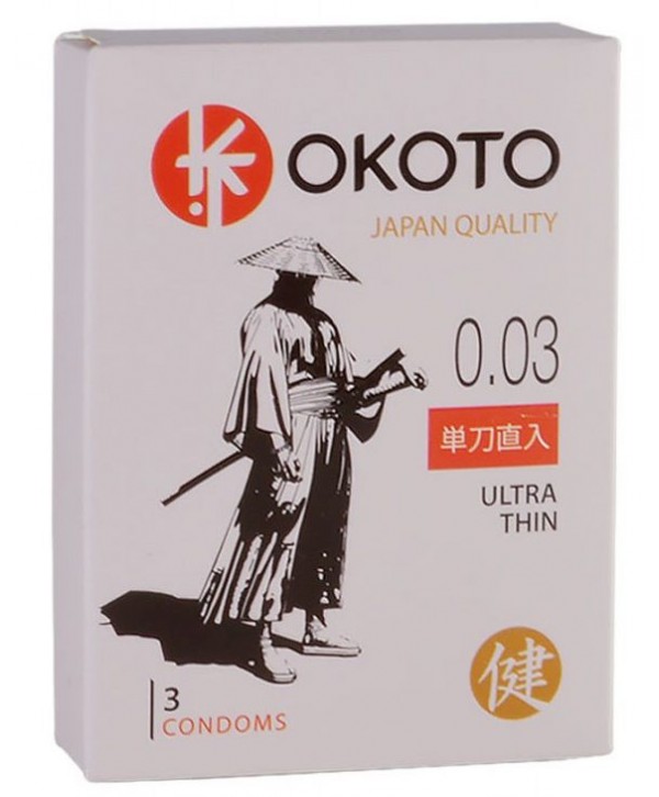 Ультратонкие презервативы OKOTO Ultra Thin - 3 шт.