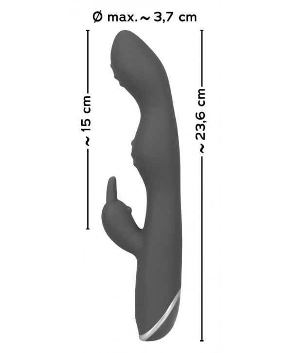 Фиолетовый вибратор A   G-Spot Rabbit Vibrator для стимуляции зон G и A - 23,6 см.