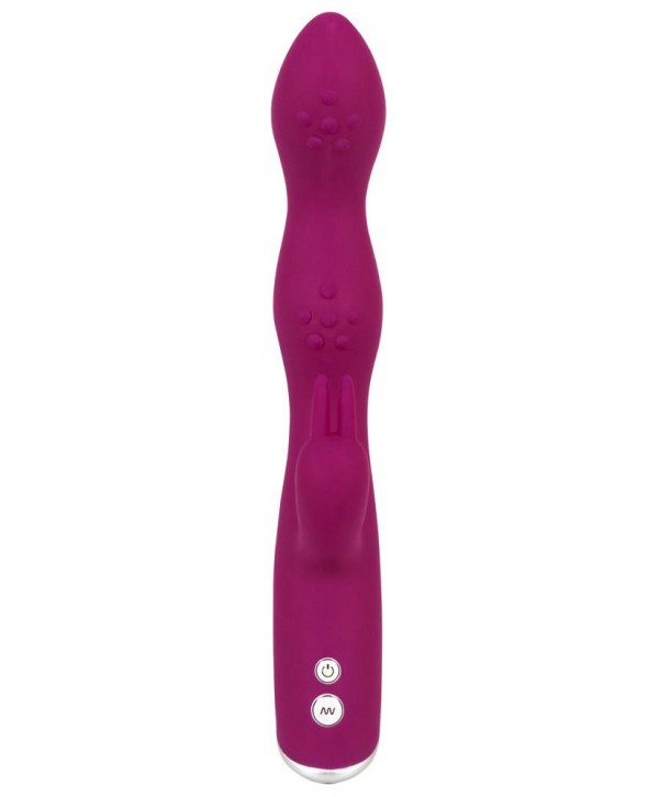 Фиолетовый вибратор A   G-Spot Rabbit Vibrator для стимуляции зон G и A - 23,6 см.