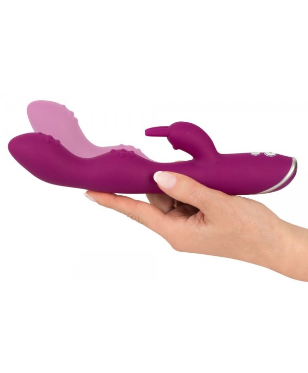 Фиолетовый вибратор A   G-Spot Rabbit Vibrator для стимуляции зон G и A - 23,6 см.