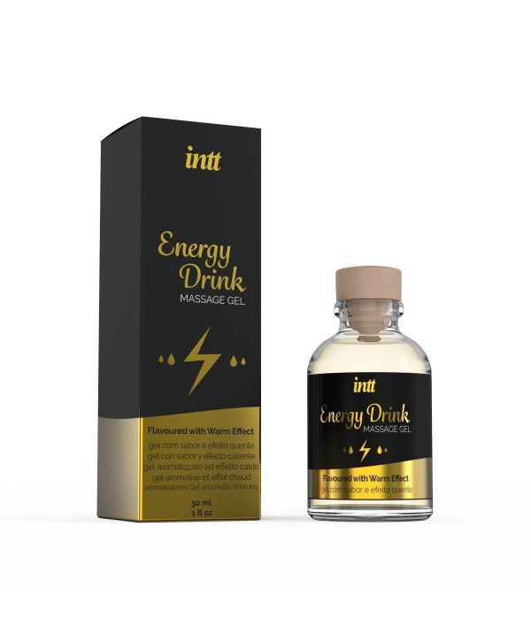 Массажный гель с согревающим эффектом Energy Drink - 30 мл.