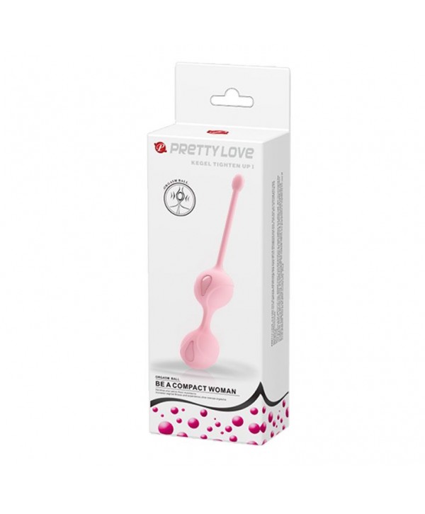 Нежно-розовые вагинальные шарики Kegel Tighten Up I