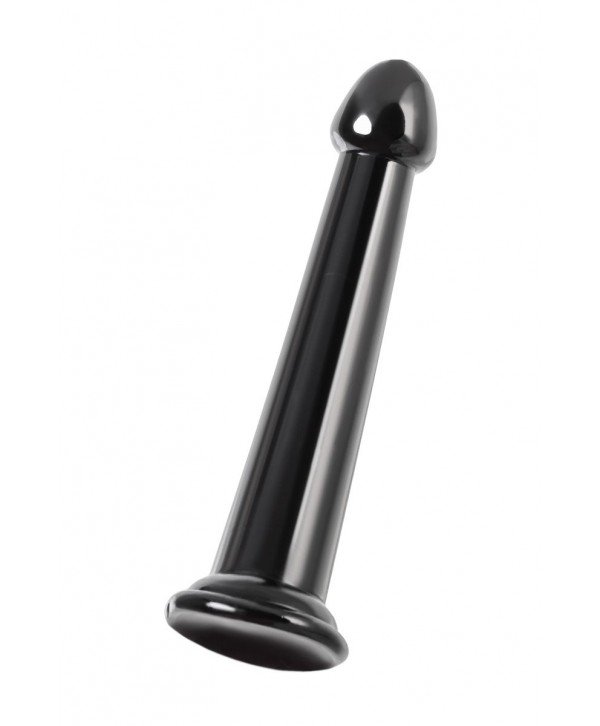 Черный нереалистичный фаллоимитатор Jelly Dildo L - 20 см.