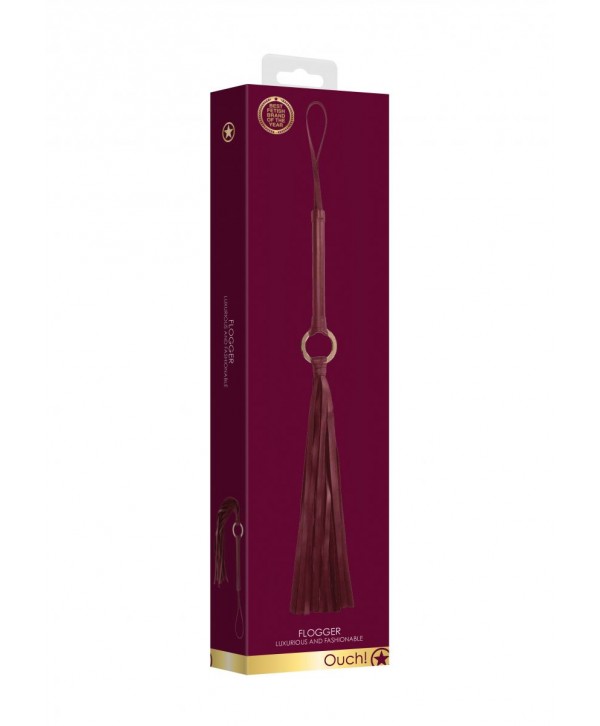 Бордовый хлыст Flogger - 70 см.