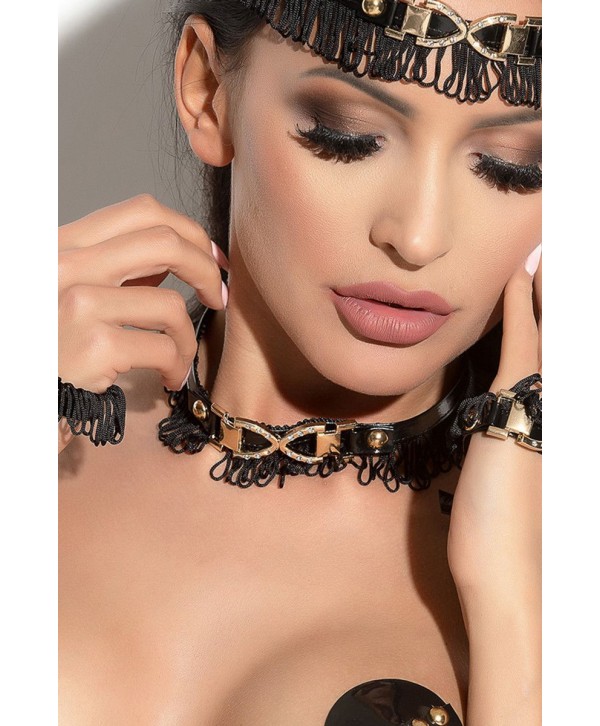 Чокер с золотистыми элементами Arabesque 