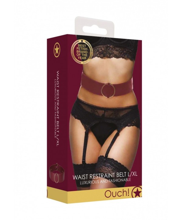 Бордовый ремень Halo Waist Belt - размер L-XL