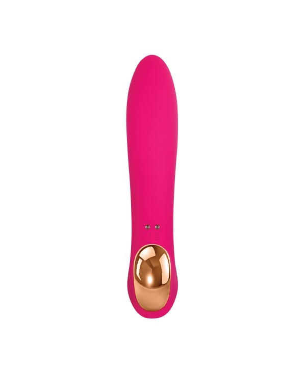 Розовый вибратор с клиторальным отростком Bliss Vibrator - 17,8 см.