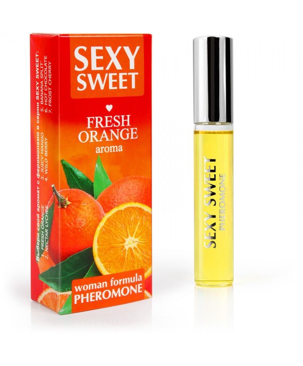Парфюмированное средство для тела с феромонами Sexy Sweet с ароматом апельсина - 10 мл.
