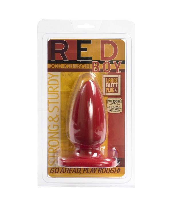 Анальная пробка Red Boy Large 5  Butt Plug - 13,2 см.