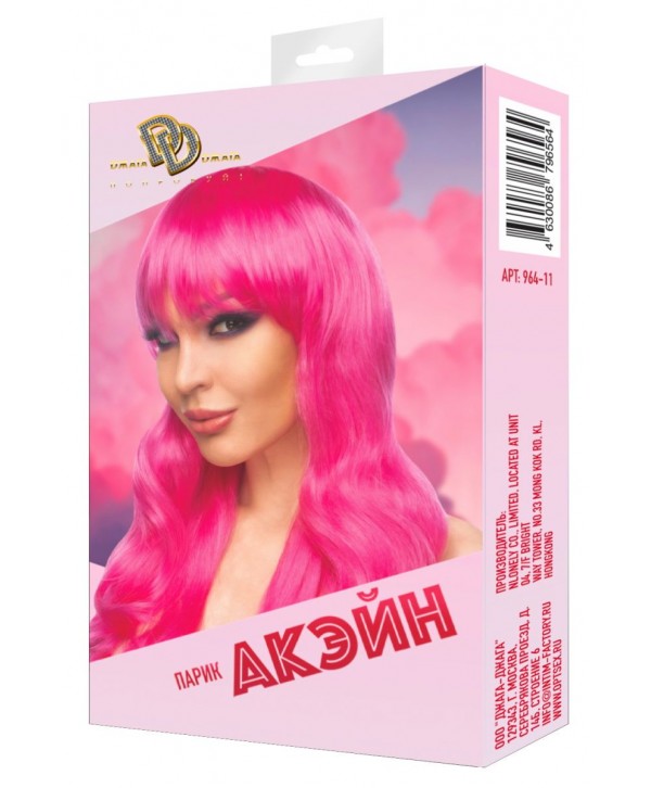 Ярко-розовый парик  Акэйн 