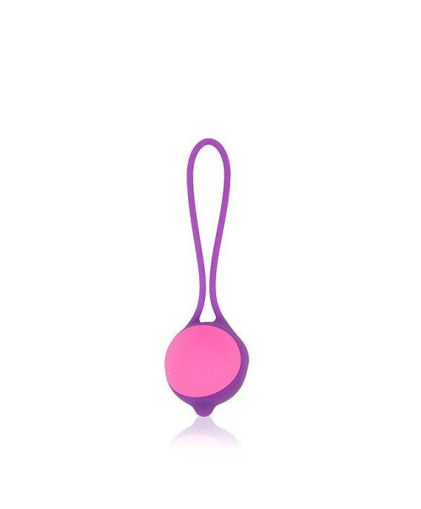 Фиолетово-розовый вагинальный шарик Cosmo