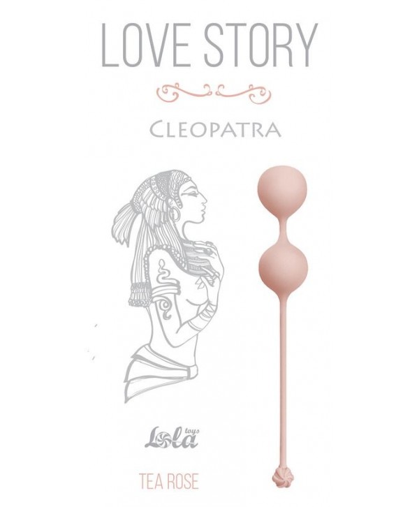 Розовые вагинальные шарики Cleopatra Tea Rose